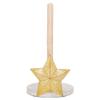 Elanze Designs Gold Tone Star 12 inch Resin and Wood Paper Towel Holder view 1
