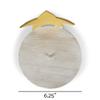 Elanze Designs Gold Tone Star 12 inch Resin and Wood Paper Towel Holder view 3