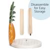 Elanze Designs Tropical Pineapple 12 inch Resin and Wood Paper Towel Holder view 4