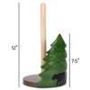 Elanze Designs Forest and Bear 12 inch Resin and Wood Paper Towel Holder view 2