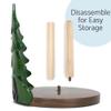 Elanze Designs Forest and Bear 12 inch Resin and Wood Paper Towel Holder view 4