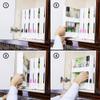 DecoBella Pull and Rotate Spice Rack, Kitchen Drawer Countertop Organizer, Non-Slip Design, Double Sided Rotating Prescription, Essential Oil, Makeup Tools, Sprays Holder (WHITE) view 3