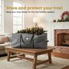HOLIDAY SPIRIT Christmas Tree Storage Bag - Heavy-Duty Waterproof Christmas Tree Bag with Durable Reinforced Handles and Dual Zippers - Fits 7.5ft Tree, Protects from Dust and Moisture - Charcoal view 2
