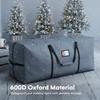 HOLIDAY SPIRIT Christmas Tree Storage Bag - Heavy-Duty Waterproof Christmas Tree Bag with Durable Reinforced Handles and Dual Zippers - Fits 7.5ft Tree, Protects from Dust and Moisture - Charcoal view 4