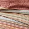 Brooklyn Loom Sunset Stripe Yarn Dye Orange Cotton 3-Piece Full/Queen Quilt Set, Stripe Themed, for Men and Women, Oeko-TEX Certified Confidence view 2