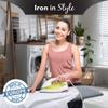 Bartnelli Pulse Ironing Board | Made in Europe | Patent Space Saving Smart Hanger Iron Board for Easy Storage | Lightweight, 4 Layer Cover, 4 Legs, for Dorm, Laundry Room, or Small Spaces(43x13-35) view 2