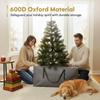 HOLIDAY SPIRIT Christmas Tree Bag - Heavy-Duty and Waterproof 9ft Christmas Tree Storage Bag - 600D Oxford Material Protects from Dust and Moisture with Reinforced Handles and Dual Zipper (Charcoal) view 4