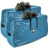 Hearth & Harbor 9 ft Christmas Tree Storage Bag - Artificial Christmas Tree Bag with Reinforced Handles, Dual Zipper, Wide Opening - Large Storage Container for Trees and Decorations, 2 Piece set view 1