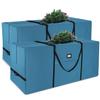 Hearth & Harbor 7.5 ft Christmas Tree Storage Bag - Artificial Christmas Tree Bag with Reinforced Handles, Dual Zipper, Wide Opening - Large Storage Container for Trees and Decorations, 2 Piece set view 1