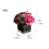 BNNP Artificial Flower Fake Plants Rose Flower Potted Ornaments Artificial Flower Bedroom Bedside Table Bathroom Living Room (Color : A) view 2
