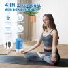 IMIKEYA Personal Air Conditioner: 3 in 1 Portable Air Conditioner Fan, Evaporative Mini Air Conditioner Humidifier With 3 Speeds Air Cooler Desk Misting Cooling Fan for Room Office LED Light view 2