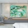 Original Hand Painted Extra Large Abstract Bule Painting Art Abstract Contemporary Painting Canvas Wall Art Room Texture Green Painting Modern Art 60x60 inch view 2