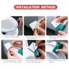 3 Pieces Toilet Seat Lifter with 2 pcs Stickers Decals, Toilet Seat Holder Lift Tools Bathroom Accessories for Home,Hotel, Office,RestaurantPublic Toilet view 3