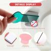 3 Pieces Toilet Seat Lifter with 2 pcs Stickers Decals, Toilet Seat Holder Lift Tools Bathroom Accessories for Home,Hotel, Office,RestaurantPublic Toilet view 4