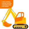 DECOWALL DS-8047 Transports Wall Decals Stickers Kids Peel and Stick Removable Nursery Bedroom Living Construction Boys Childrens Toddler car d?cor playroom playroom Vehicles Truck City Road Baby view 4