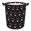 MALIHONG Mash Face Laundry Basket with Handle Stafforshire Bull Terrier Dog Face Animal Fodable Canvas Laundry Hamper Waterproof Fabric Toy Box Clothes Storage Basket Organizer for Bedroom view 1