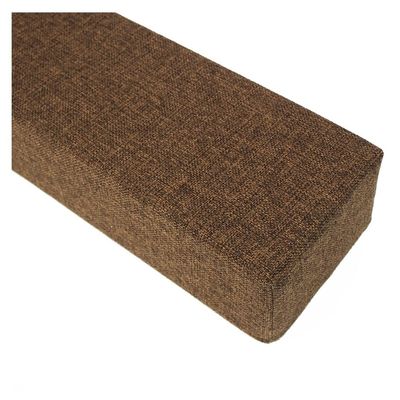 Bed Gap Filler Multi-Use Foam Pillow Cover Gap Between Bed and Headboard or Bed and Wall Mattress Gap Filler Long Bed Gap Filling (Color : Brown, Size : 10X18X120cm)