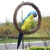 NUOBESTY Nativity Crafts 3pcs Grapevine Wreath, Rattan Garlands Vine DIY Craft Hanging Ornament for Door Window Holiday Party Thanksgiving Decoration Grapevine Wreath view 3