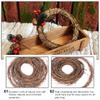 NUOBESTY Nativity Crafts 3pcs Grapevine Wreath, Rattan Garlands Vine DIY Craft Hanging Ornament for Door Window Holiday Party Thanksgiving Decoration Grapevine Wreath view 4