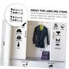 DECHOUS Dresser Clothing Decals Labels Set 2 Sets Clothes Classification Label Stickers Shoes Sort Decal for Kids Wardrobe Drawers Dresser Home Organization view 3