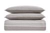 Brooklyn Loom Noah Stripe Yarn Dye Grey Cotton 2-Piece Twin XL Quilt Set, Stripe Themed, for Men and Women, Oeko-TEX Certified Confidence view 2