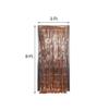 1 Pcs Rose Gold Sparkling Metallic Foil Curtain 3 Ft X 8 Ft Wedding Decoration view 2