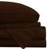 PG Beddings Luxury Sheets Set (4Pc), 1000 Thread Count, 4 Piece Set, 21 inch Deep Pockets 100% Egyptian Cotton with Side Storage Pockets on Fitted Sheet, Full Size, Chocolate view 3