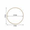 1 Pcs Gold 24" Wide Round Metal Floral Hoop Wreath Ring Wedding Party Home Decorations view 3