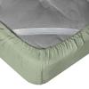 Epic Cotton 3-Piece Fitted Sheet Set 15 inch Deep Pocket 1000 Thread Count 100% Egyptian Cotton Solid Pattern Size Olympic Queen, Color Light Sage view 3