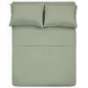 Epic Cotton 3-Piece Fitted Sheet Set 15 inch Deep Pocket 1000 Thread Count 100% Egyptian Cotton Solid Pattern Size Olympic Queen, Color Light Sage view 4