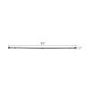 1 Pcs Brown 42-126" Long Adjustable Metal Curtain Rod Set with Marble Finials view 3