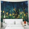 EMMTEEY Fantasy Night Trees Lightning Bugs Fireflies Wall Tapestry 80X60 Present for Friends Families view 4