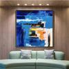 100% Hand-Painted Original Art Oil PaintingOriginal Abstract Oil Painting on Canvas,Original Canvas Large Abstract Wall Art,Textured Painting Office Wall Decor, 45X45 Frameless Unstretched Painting view 2