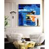 100% Hand-Painted Original Art Oil PaintingOriginal Abstract Oil Painting on Canvas,Original Canvas Large Abstract Wall Art,Textured Painting Office Wall Decor, 45X45 Frameless Unstretched Painting view 3