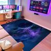 Blue Universe Planet Area Rug Outer Space Theme Floor Mats Washable Non Skid Carpets for Kids Room Boys Bedroom Playroom,6'9' view 3