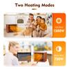 Small Electric Fireplace Heater, LifePlus Mini Wooden Space Tabletop Fireplace with 3D Realistic Flame Effect, Cool and Safe to Touch, Perfect for Study Bedroom Office, Overheating Protection, 1500W view 3