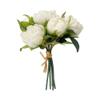 10" Artificial Flowers Real Touch Peony Bundle Silk Floral for DIY Wedding Ceremony Bridal Bouquets Home Decor view 4