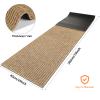 Nuanchu 1 Roll Large Semi Finished Outdoor Mat 16 x 79 Inch Narrow Door Mat Non Slip Boot Rugs Waterproof Carpet Roll for Bathroom Entryway Indoor Outdoor (Khaki) view 3