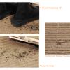 Nuanchu 1 Roll Large Semi Finished Outdoor Mat 16 x 79 Inch Narrow Door Mat Non Slip Boot Rugs Waterproof Carpet Roll for Bathroom Entryway Indoor Outdoor (Khaki) view 4
