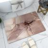 Braiton Nordic Style Bathroom Floor Rugs Super Absorbent Floor Mat Non Slip Soft Quick Dry Bath Mat Rug Rubber Diatom Mud Shower Carpet for Kitchens Living Rooms Bedrooms,Gold,80X120CM view 1