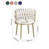 XINDAR Dining Chair, Nordic Metal Dining Room Chairs Velvet Armless Dining Chairs for Restaurant (1, Light Gray) view 3