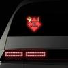 Baby on Board Sticker for Cars, Nouiroy 2PCS Crocodile Pattern Kids on Board Strong Reflective Cute Alligator Baby in Car Decals and Stickers Baby Car Window Bumper Sign Auto Vinyl Sticker, Red view 2