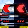 Baby on Board Sticker for Cars, Nouiroy 2PCS Crocodile Pattern Kids on Board Strong Reflective Cute Alligator Baby in Car Decals and Stickers Baby Car Window Bumper Sign Auto Vinyl Sticker, Red view 3
