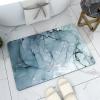 Braiton Nordic Style Bathroom Floor Rugs Super Absorbent Floor Mat Non Slip Soft Quick Dry Bath Mat Rug Rubber Diatom Mud Shower Carpet for Kitchens Living Rooms Bedrooms,Green,60X90CM view 1