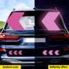 Baby on Board Sticker for Cars, Nouiroy 2PCS Crocodile Pattern Kids on Board Strong Reflective Cute Alligator Baby in Car Decals and Stickers Baby Car Window Bumper Sign Auto Vinyl Sticker, Purple view 3
