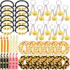Jexine 48 Pcs Softball Party Favors Set Including 12 Keychains 12 Hair Ties 12 Hair Scrunchies and 12 Charm Bracelets Softball Gifts for Women Team Sports Birthday Party Supplies Decoration view 1
