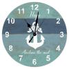 Hope Anchor The Soul Wooden Clock Beach Life Coastal Hanging Wall Clock 10inch Silent Non-Ticking Battery Operated Wooden Clock Decoration for Living Room Kitchen Home Office Classroom view 1