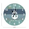 Hope Anchor The Soul Wooden Clock Beach Life Coastal Hanging Wall Clock 10inch Silent Non-Ticking Battery Operated Wooden Clock Decoration for Living Room Kitchen Home Office Classroom view 2