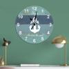 Hope Anchor The Soul Wooden Clock Beach Life Coastal Hanging Wall Clock 10inch Silent Non-Ticking Battery Operated Wooden Clock Decoration for Living Room Kitchen Home Office Classroom view 4