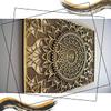 BHDecor Home Wall Decor  Multilayered Laser Cut Carved Elegant Wooden Mandala Hanging MDF Panels for Decoration - Rustic Contemporary Artwork 10.6 x 7.9 inch(27x20cm), Natural Wood view 4